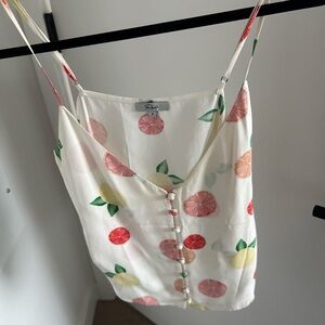 Rails Citrus Print Camisole in Cream